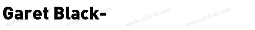 Garet Black字体转换